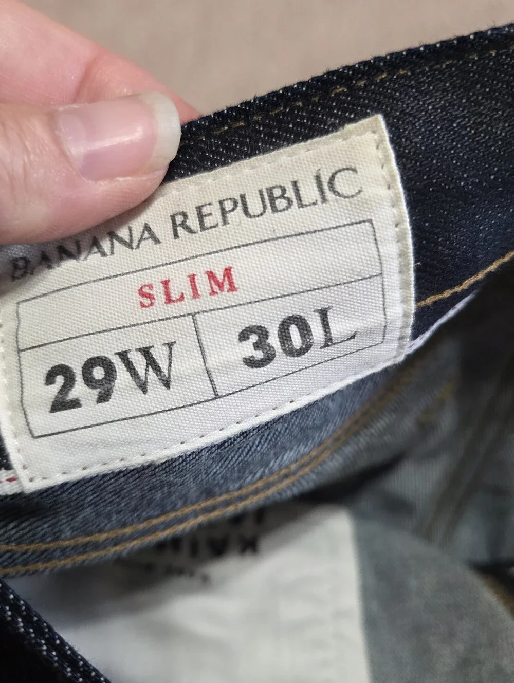 Banana Republic Kaihara Japanese Selvedge Denim Mens Size 29/30 Slim New Jeans